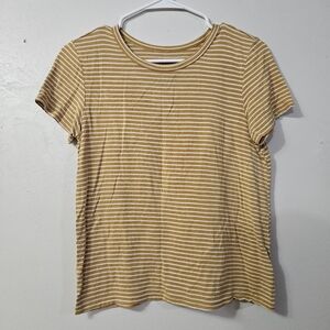 American eagle outfitters soft and sexy yellow and white striped tee!